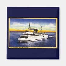 City of Petoskey, Michigan State Ferry Magnet