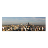 City of Seattle. View from city tower. Landscape Business Card