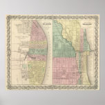 City of St Louis, Missouri City of Chicago posters