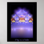 City on a Lake Print