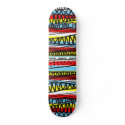 City Pattern Skateboard by akamundo City Pattern Skateboard