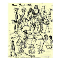 City people, New York 1992 posters by vitaliy City people, New York 1992 posters