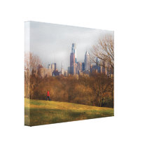City - Philadelphia, PA  -  The city of Philadelph Gallery Wrap Canvas