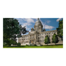 City - Providence, RI - The capitol Custom Photo Card