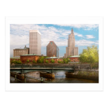 City - RI - Providence - The city of Providence Postcard