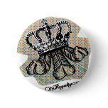 City Royalty Fleurdelis Pinback Buttons