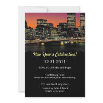 City Scape New Year's Invitation