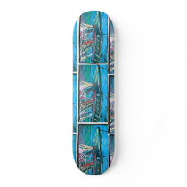 CITY SCAPE SUPPORTS SKATEBOARD DECKS