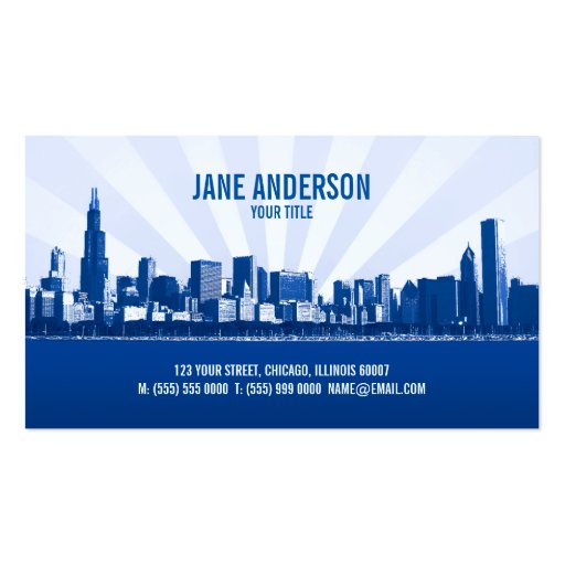City Skyline business card (front side)
