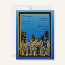 City Skyline Party Invitation