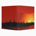 City Skyline Sunset binders