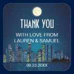 City Skyline Thank You stickers