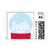 City Snow Globe stamps