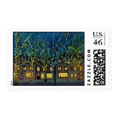 City Square at Christmas stamp
