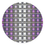 City Round Stickers