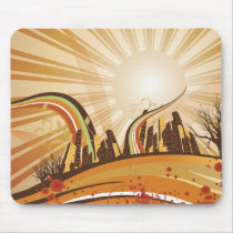 City Swirls Mousepad by lizardkg City Swirls Mousepad