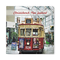 City Tour Tram Christchurch, New Zealand Magnet