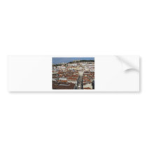 City view of Lisbon Bumper Stickers