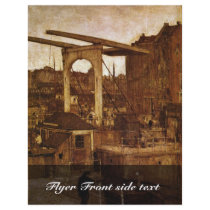 City View (View Of Amsterdam) By Jacob Maris (Best Flyer Design