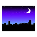 Cityscape at Night Poster posters by thehatch Cityscape at Night Poster posters
