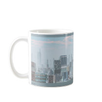Cityscape from the Planet Tranus Sci Fi Mug