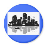 Cityscape Fridge Magnet