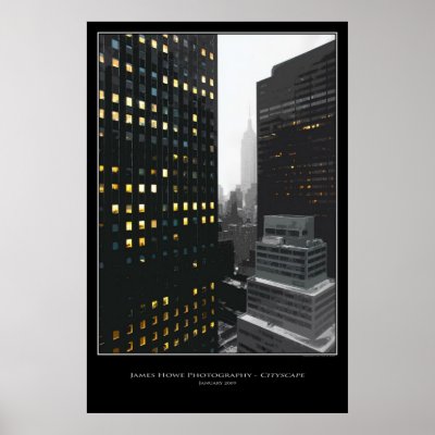 Cityscape - New York City Print by jhoweaa