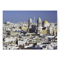 Cityscape of Cadiz, Spain Card