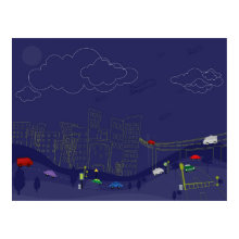 Cityscape Poster print