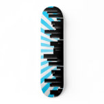 cityscape skate deck
