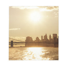Cityscape Sunset over the New York Skyline Scratch Pads