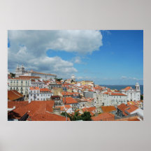 Cityview of the Capital of Portugal, Lisbon Print