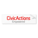 CivicActionsEmpowered bumper stickers by civicactions CivicActionsEmpowered bumper stickers