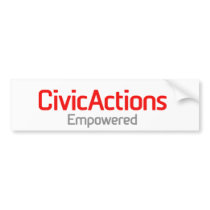 CivicActionsEmpowered bumper stickers