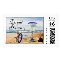 Civil Ceremony Beach Wedding Large Postage