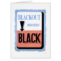 Civil Defense Blackout 1942 WPA cards