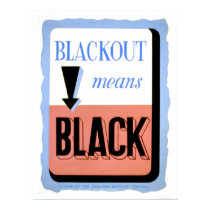 Civil Defense Blackout 1942 WPA posters