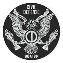 CIVIL DEFENSE stickers by civildefense CIVIL DEFENSE stickers
