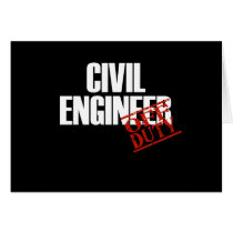 CIVIL ENGINEER DARK GREETING CARD