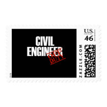 CIVIL ENGINEER DARK POSTAGE STAMP