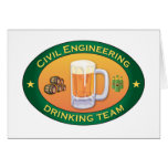 Civil Engineering Drinking Team Greeting Card