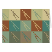 Civil Engineering Pop Art Card