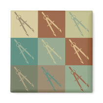 Civil Engineering Pop Art Refrigerator Magnet