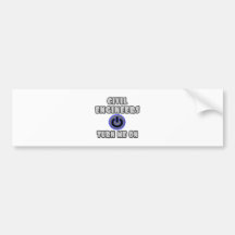 Civil Engineers Turn Me On Bumper Stickers