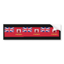 Civil Ensign Gibraltar, United Kingdom bumper stickers