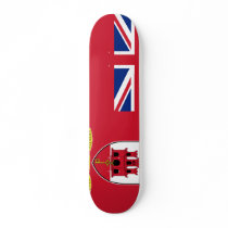 Civil Ensign Gibraltar, United Kingdom Skateboard