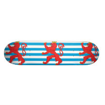 Civil Ensign Of Luxembourg, Lithuania flag Skateboard
