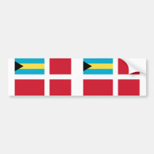Civil Ensign Of The Bahamas, Bahamas flag Bumper Sticker