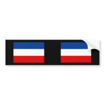 Civil Ensign Serbia and Montenegro, Montenegro bumper stickers by bestflag Civil Ensign Serbia and Montenegro, Montenegro bumper stickers