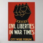 Civil Liberties in War Times. Print